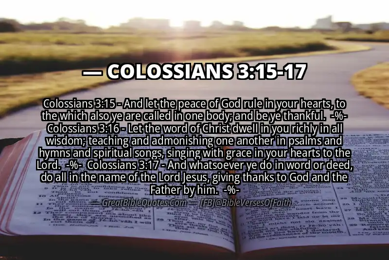 Image for COLOSSIANS 3:15-17 Bible verse