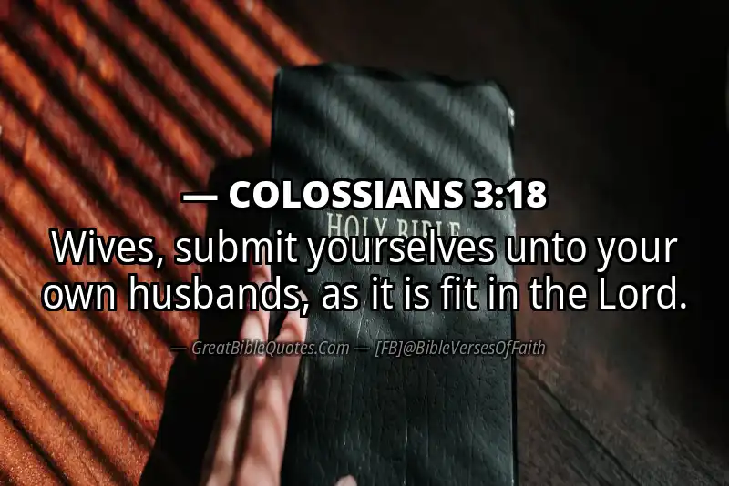 COLOSSIANS 3:18 Verse Image