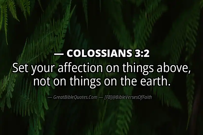 COLOSSIANS 3:2 Verse