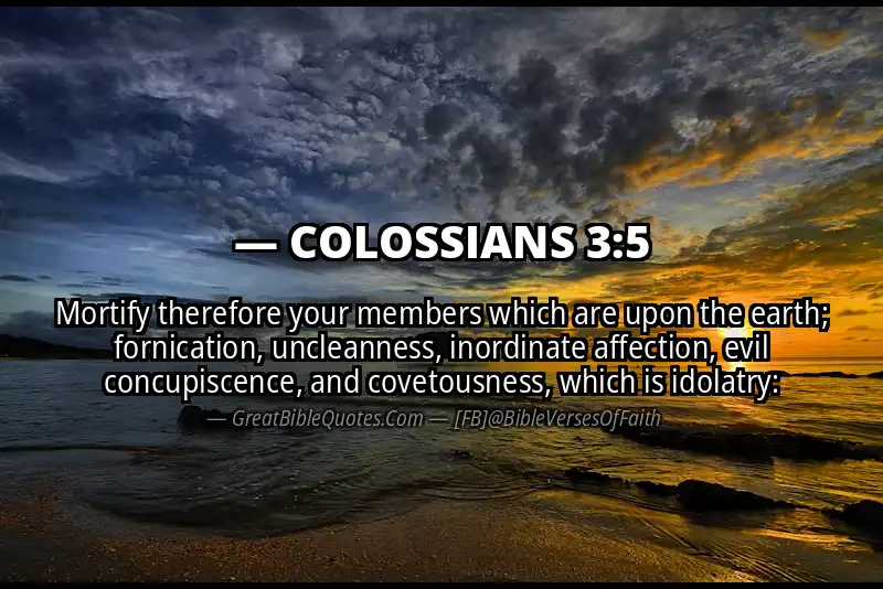 COLOSSIANS 3:5 Verse