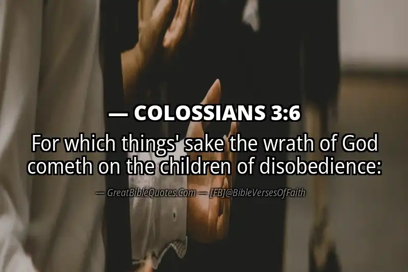 COLOSSIANS 3:6 Verse
