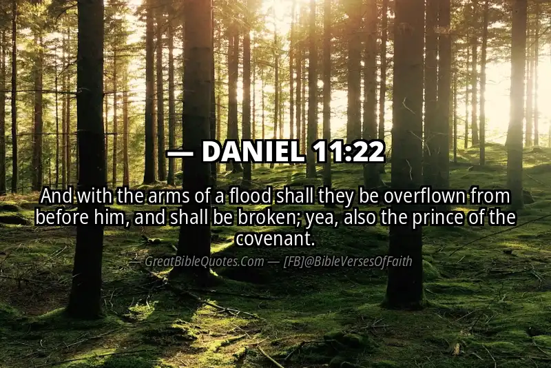 DANIEL 11:22 Verse