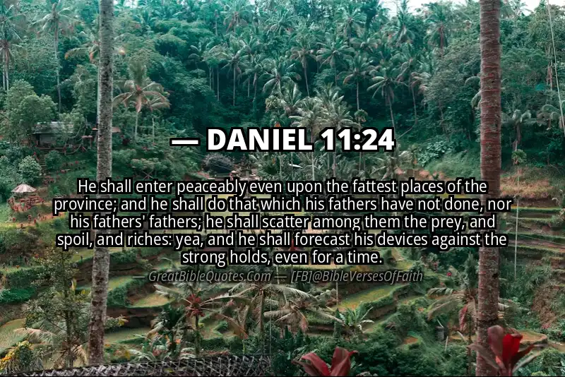DANIEL 11:24 Verse
