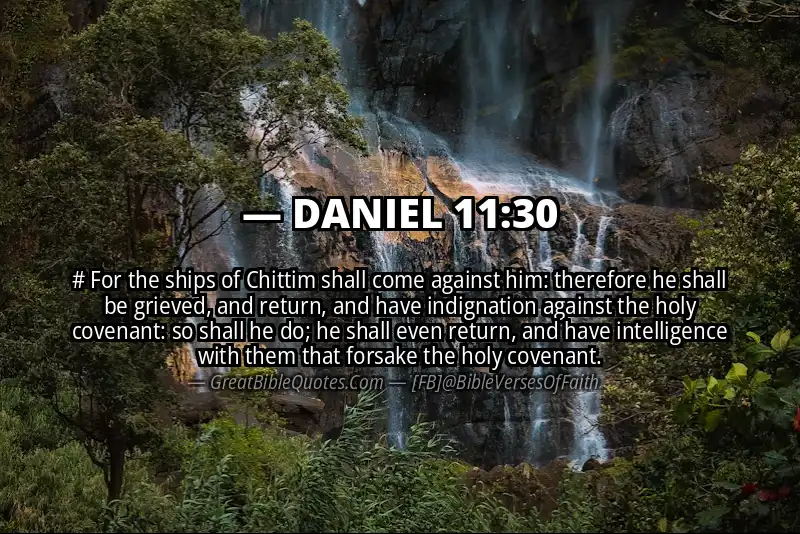 DANIEL 11:30 Verse