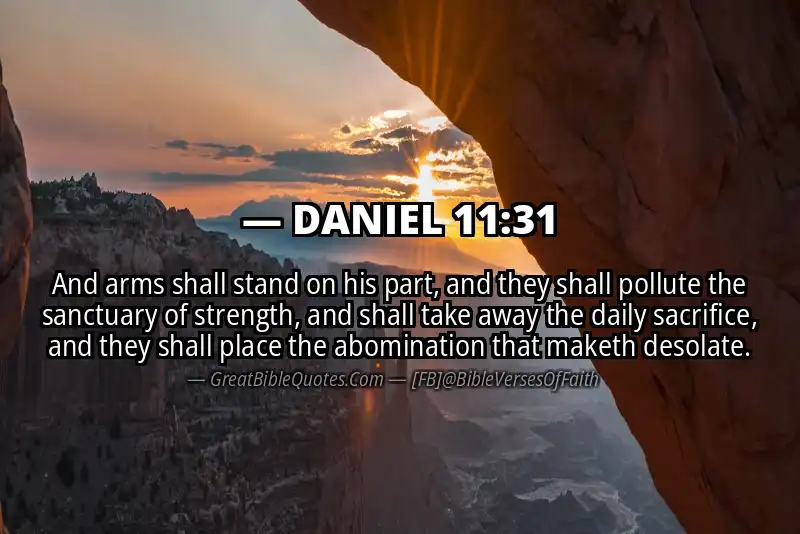 DANIEL 11:31 Verse