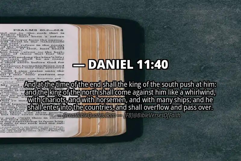 DANIEL 11:40 Verse