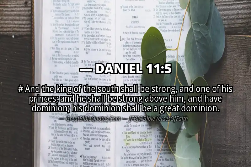 DANIEL 11:5 Verse