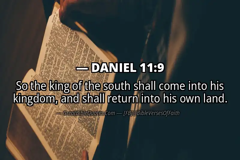 DANIEL 11:9 Verse