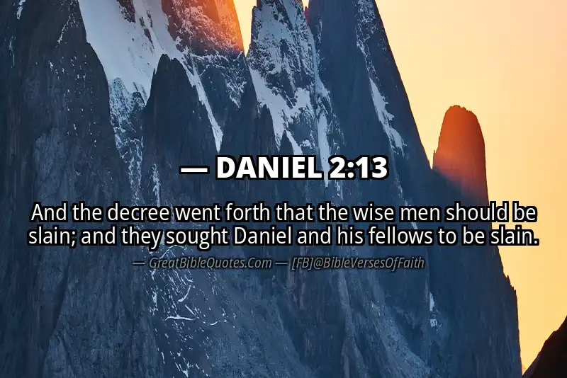 DANIEL 2:13 Verse