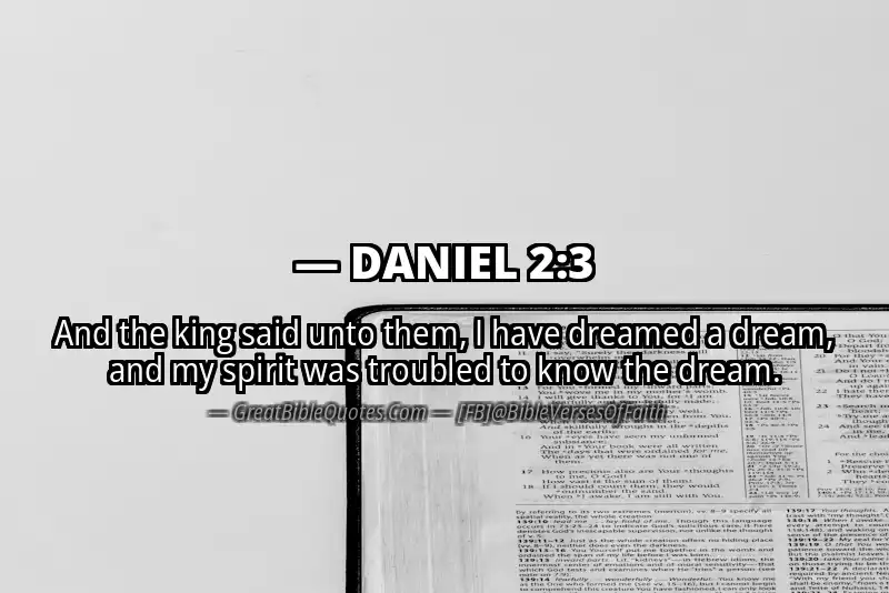 DANIEL 2:3 Verse