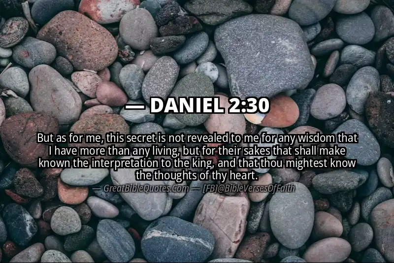 DANIEL 2:30 Verse