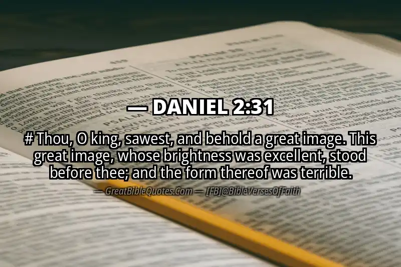 DANIEL 2:31 Verse