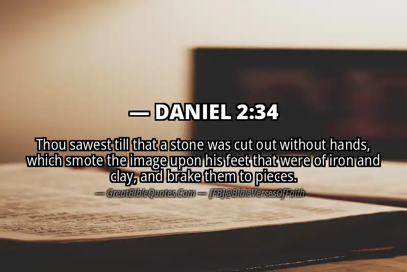 DANIEL 2:34 Verse