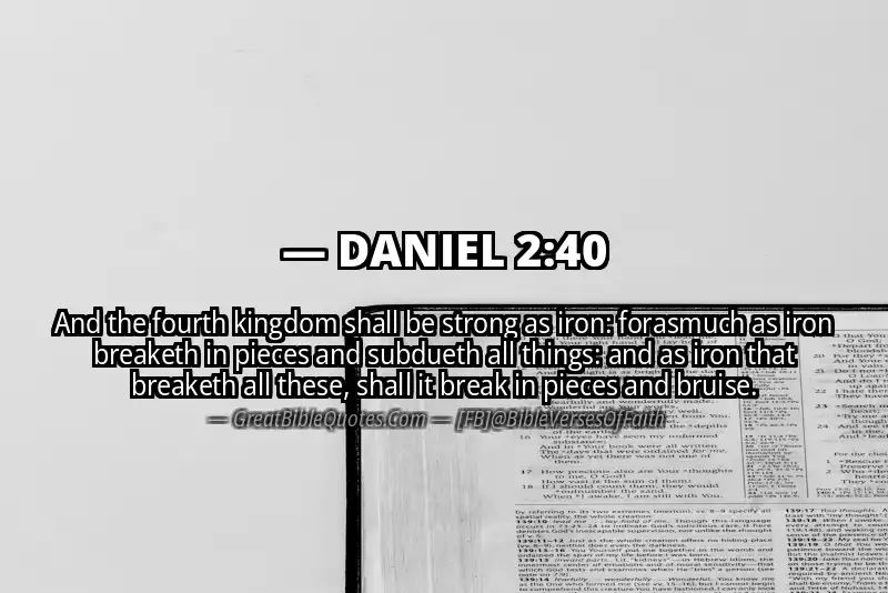 DANIEL 2:40 Verse