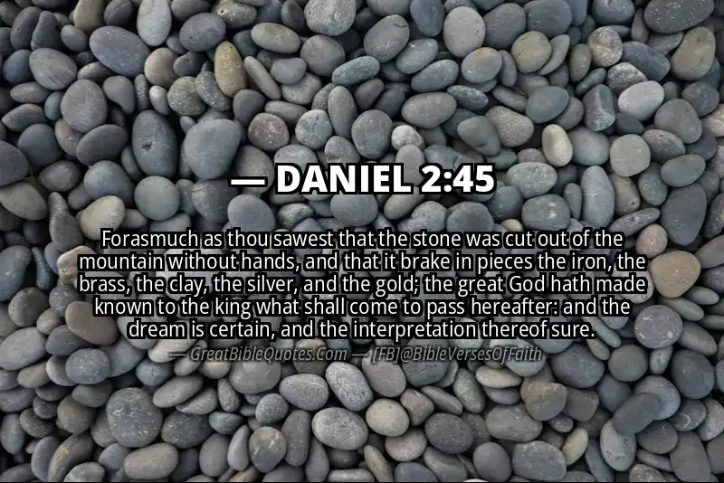 DANIEL 2:45 Verse