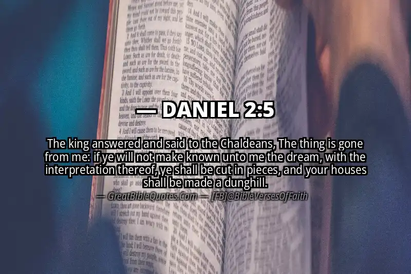 DANIEL 2:5 Verse