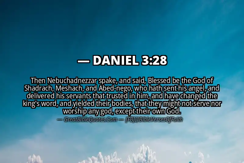 DANIEL 3:28 Verse