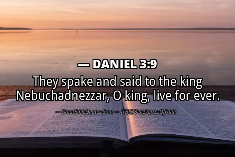DANIEL 3:9 Verse Image