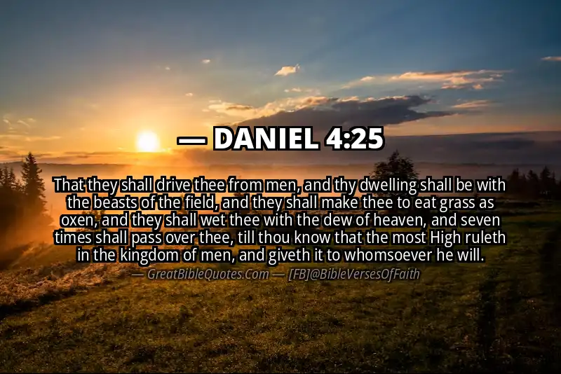 DANIEL 4:25 Verse