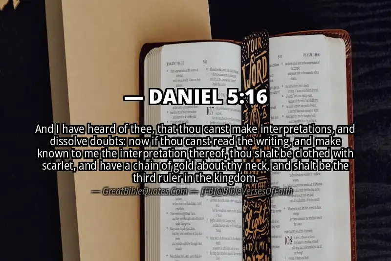 DANIEL 5:16 Verse