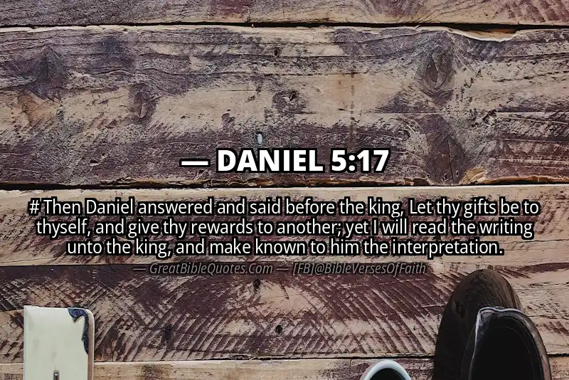 DANIEL 5:17 Verse