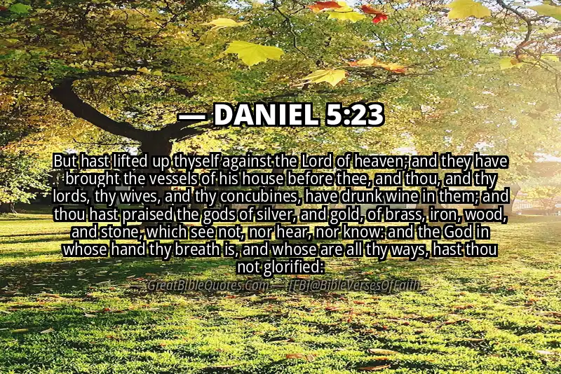 DANIEL 5:23 Verse