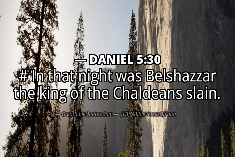 DANIEL 5:30 Verse