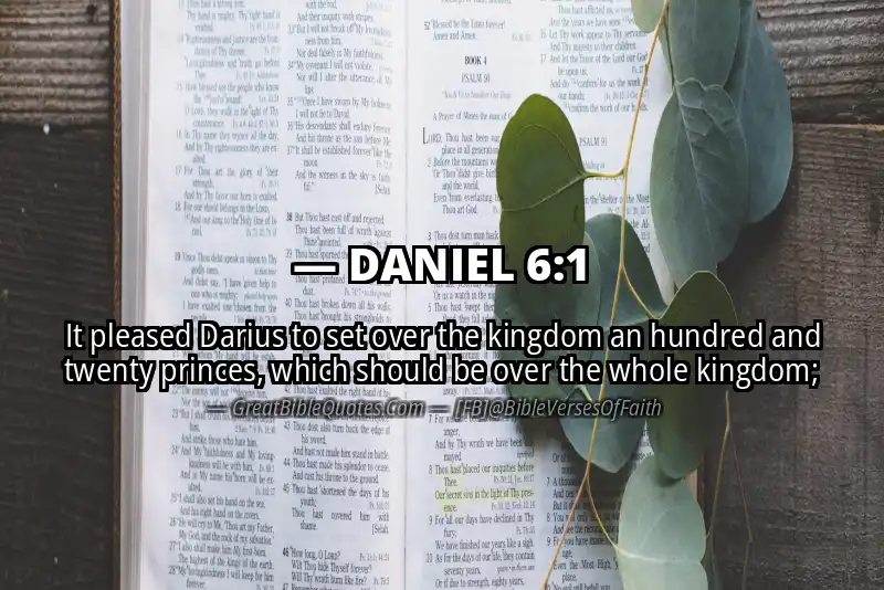 DANIEL 6:1 Verse