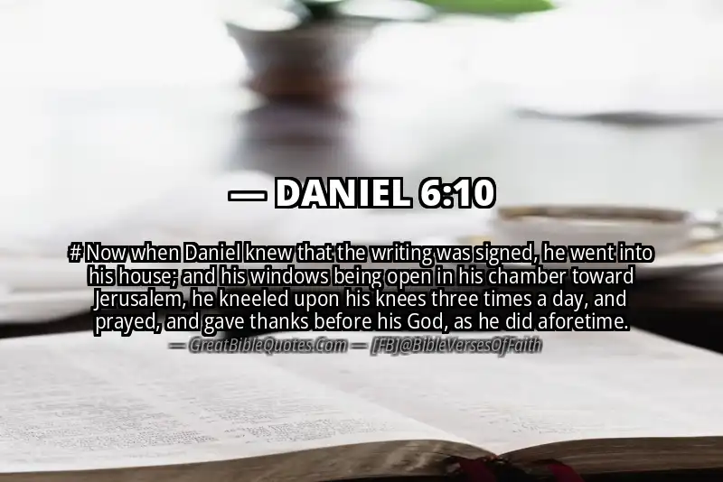 DANIEL 6:10 Verse