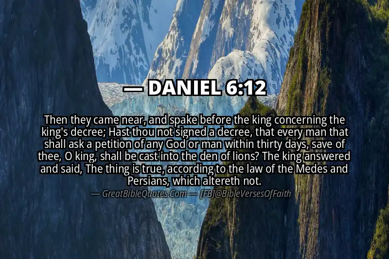 DANIEL 6:12 Verse