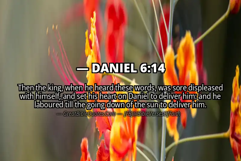 DANIEL 6:14 Verse