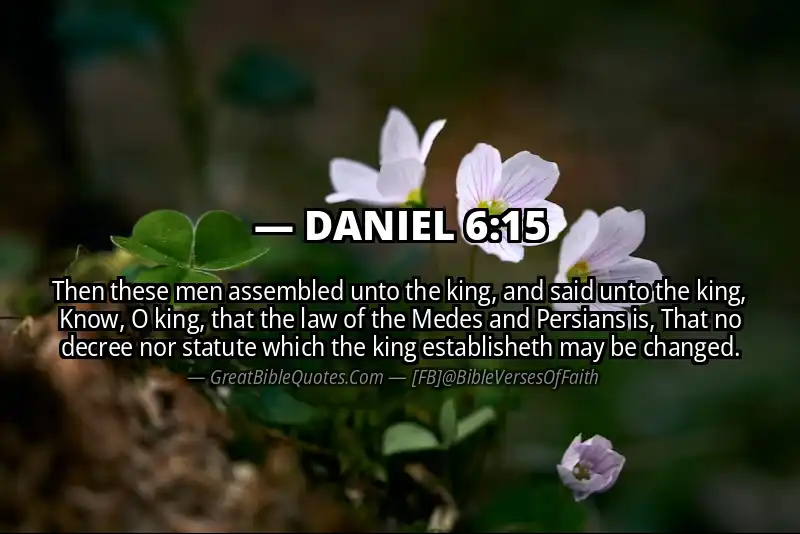 DANIEL 6:15 Verse