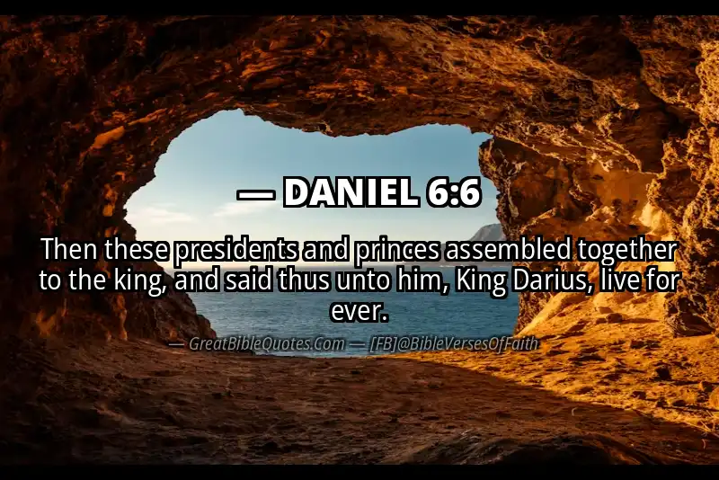 DANIEL 6:6 Verse