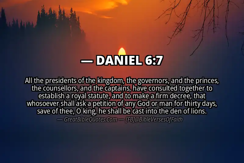 DANIEL 6:7 Verse