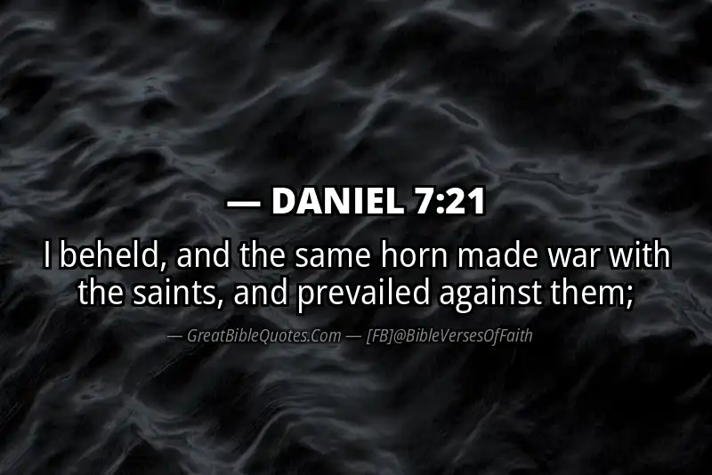 DANIEL 7:21 Verse