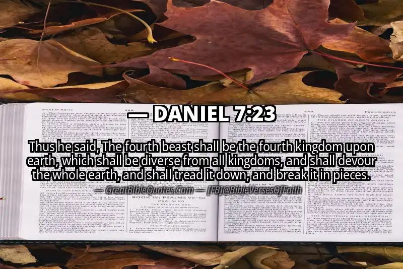 DANIEL 7:23 Verse