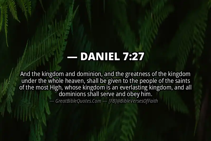 DANIEL 7:27 Verse