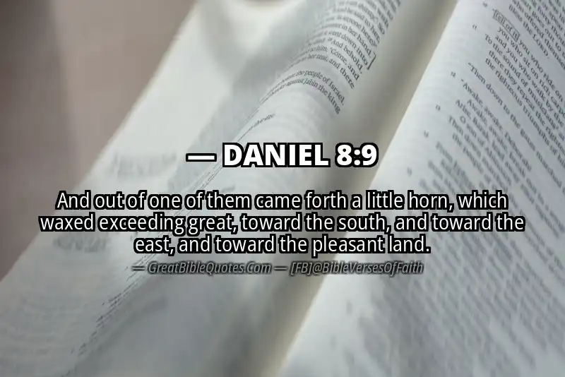DANIEL 8:9 Verse