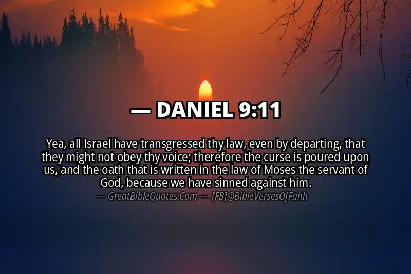 DANIEL 9:11 Verse