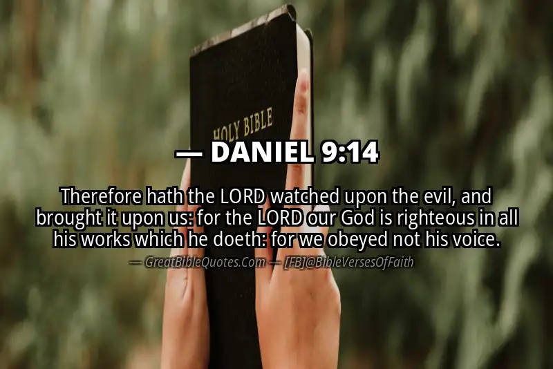 DANIEL 9:14 Verse