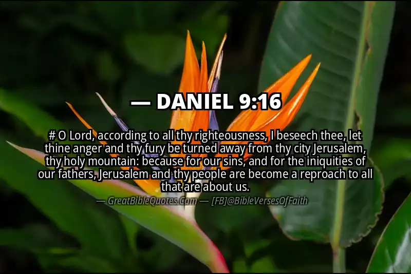 DANIEL 9:16 Verse