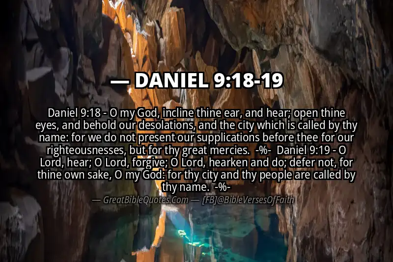 Image for DANIEL 9:18-19 Bible verse
