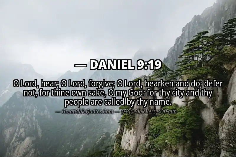 DANIEL 9:19 Verse
