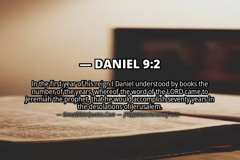 DANIEL 9:2 Verse