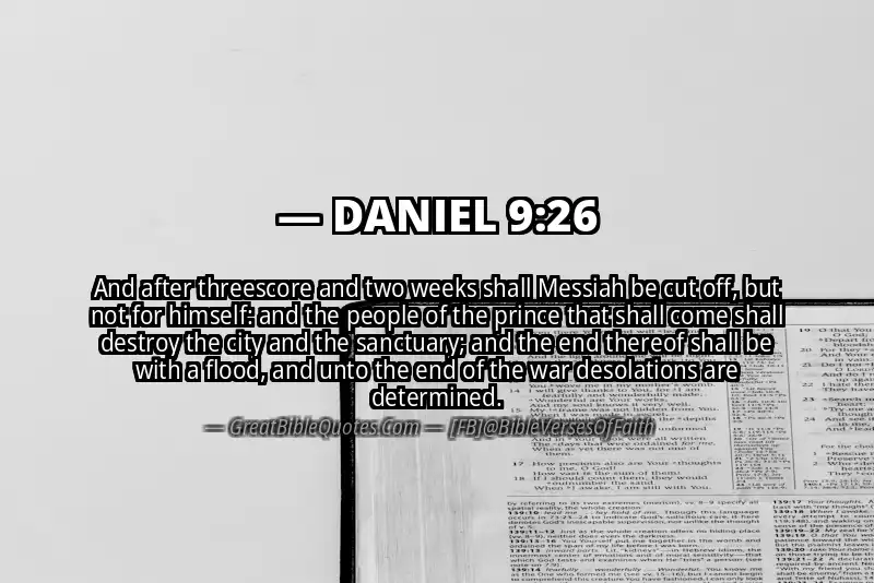 DANIEL 9:26 Verse