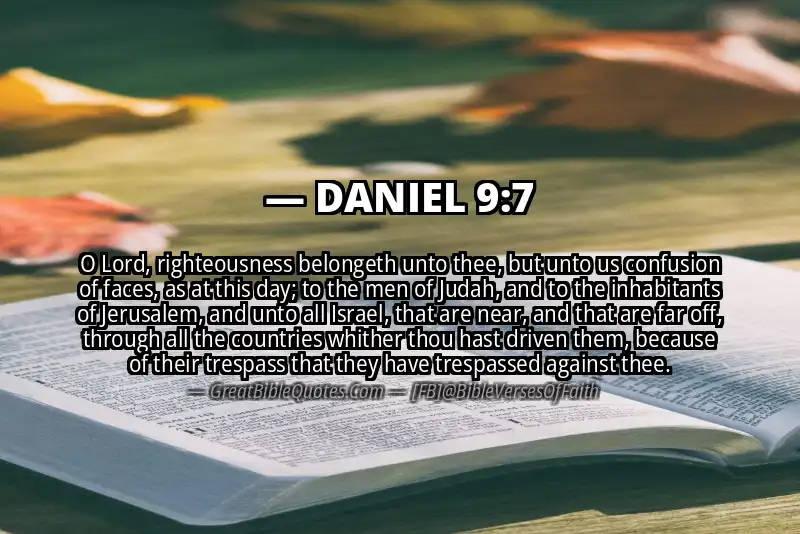 DANIEL 9:7 Verse