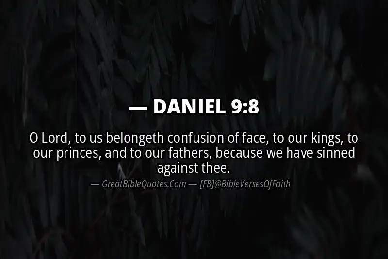 DANIEL 9:8 Verse