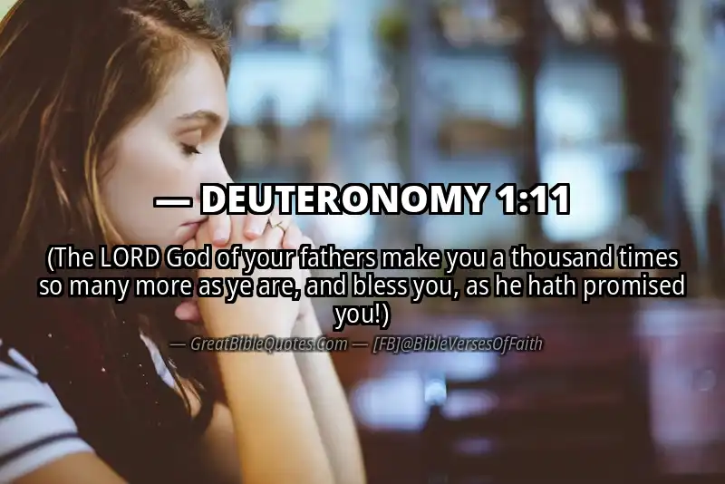 Bible verse: DEUTERONOMY 1:11 Image