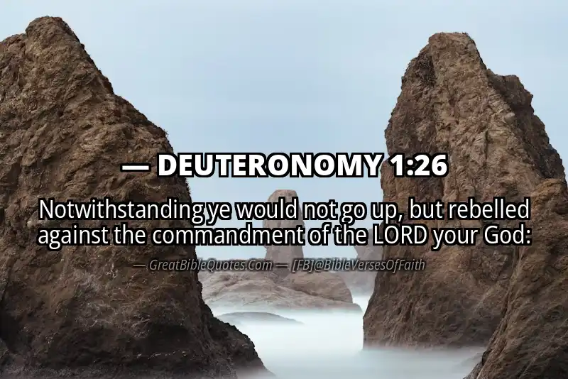 DEUTERONOMY 1:26 Verse