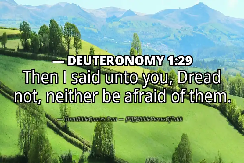 DEUTERONOMY 1:29 Verse